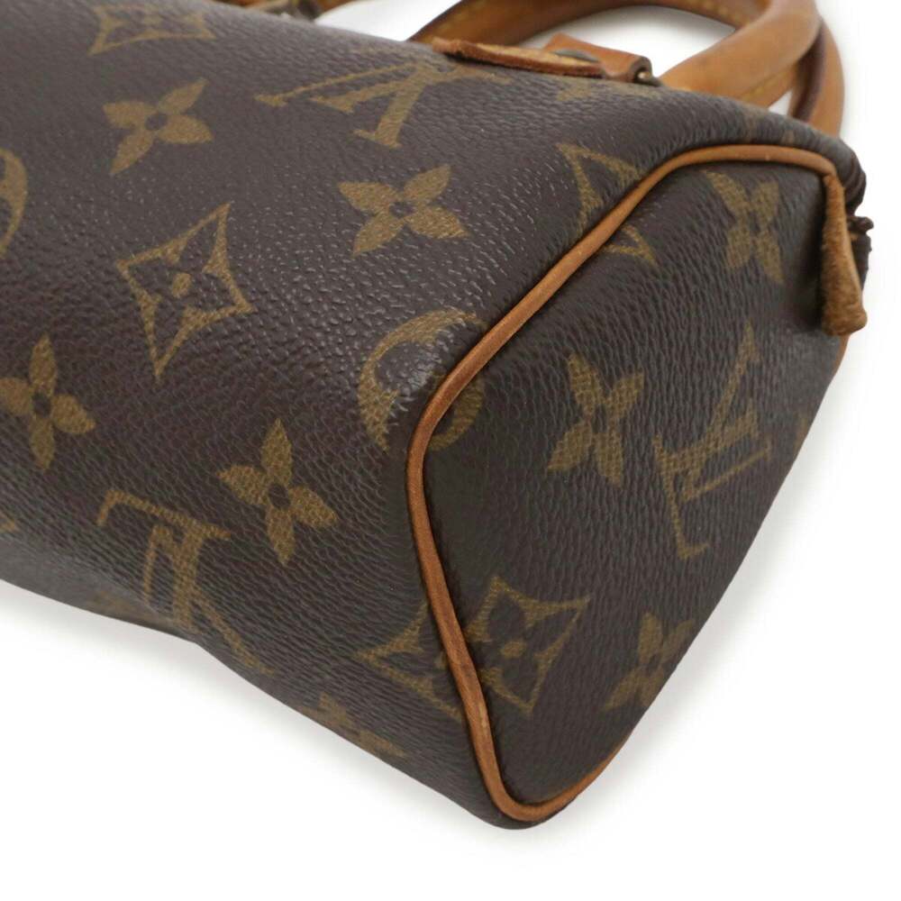 LOUIS VUITTON Brown Monogram Mini Speedy Pouch - Picture 4 of 9